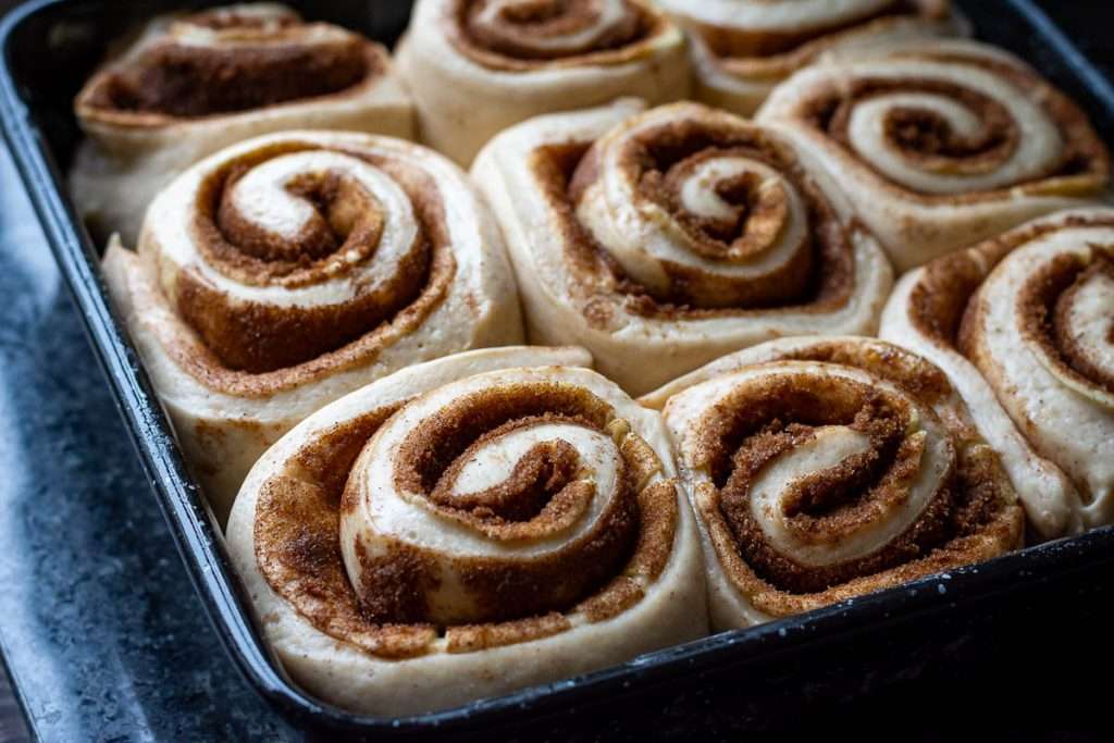 Sourdough Cinnamon rolls after second proof.