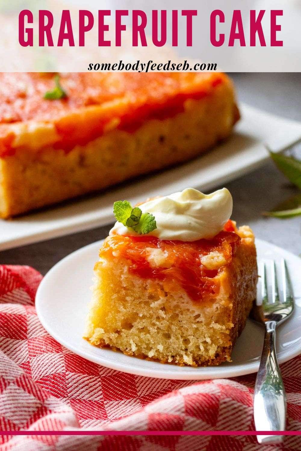 Grapefruit Cake Pin for Pinterest.