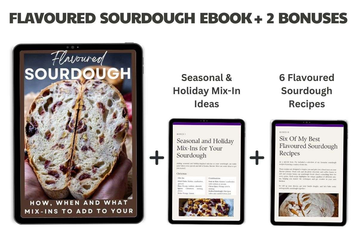 Flavoured Sourdough eBook and two Bonus chapters or digital screens.