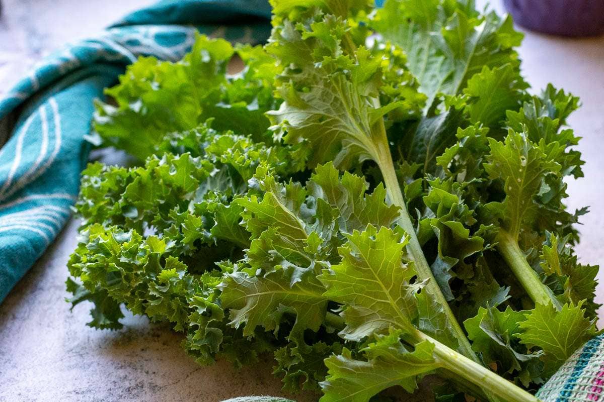 Kale from the garden.