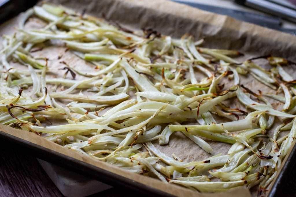 Fennel after roasting.