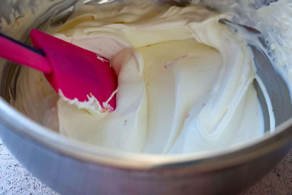 Smooth orange cream for the crepes.