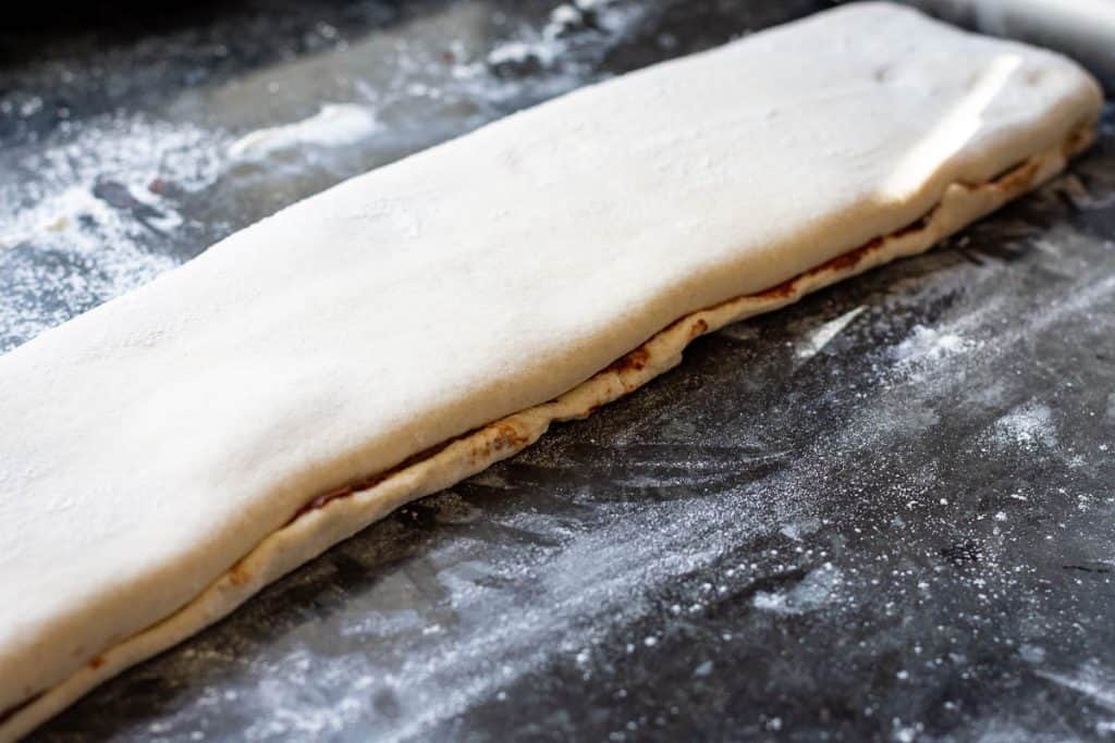 Sourdough folded like a pamthlet.